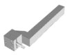 Gekröpfter Halter MTAN 12130/436